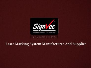 Laser Marking System