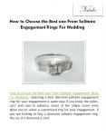How to Choose the Best one From Solitaire Engagement Rings For Wedding?