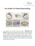 Your Guide To A Perfect Diamond Ring PowerPoint PPT Presentation