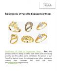 Significance Of Gold In Engagement Rings PowerPoint PPT Presentation