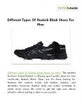 Different Types Of Reebok Black Shoes For Men