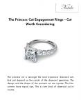 The Princess Cut Engagement Rings - Cut Worth Considering PowerPoint PPT Presentation