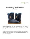 Your Guide To Velvet Shoes For Women PowerPoint PPT Presentation