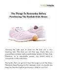 The Things To Remember Before Purchasing The Reebok Kids Shoes PowerPoint PPT Presentation