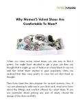 Why Women’S Velvet Shoes Are Comfortable To Wear? PowerPoint PPT Presentation