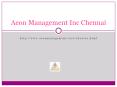 Aeon Management Inc Chennai Velachery ((Reviews)))) PowerPoint PPT Presentation