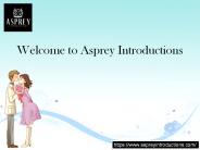 Welcome to Asprey Introductions