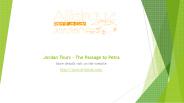 Jordan Tours - The Passage to Petra