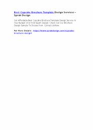 Best Cupcake Brochure Template Design Services – Sprak Design