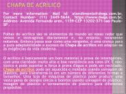 Chapa de acrílico