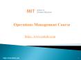Operations Management Course | Operation Management MBA PowerPoint PPT Presentation