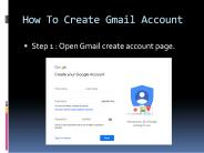 How to create gmail account