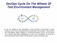 DevOps Cycle On The Wheels Of Test Environment Management