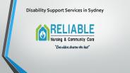 Disability support services in Sydney