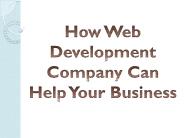 How Web Development Company Can Help Your Business