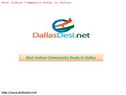 Best Indian Community Deals in Dallas