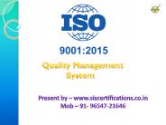 ISO 9001 Certification in Delhi