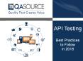 API Testing Best Practices to Follow in 2018 PowerPoint PPT Presentation