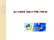 Advanced Topic with Python