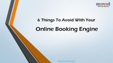 Online Booking Engine | Online Reservation System | Reznext IBE