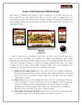 Create a Great Restaurant Website Design PowerPoint PPT Presentation