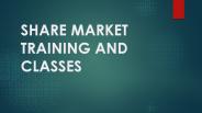 share market training and classes