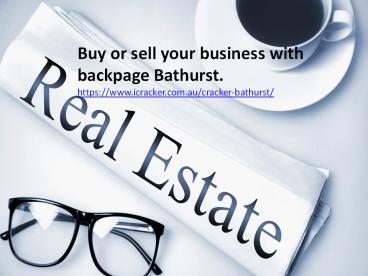 Buy or sell your business with backpage Bathurst