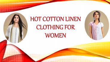 Hot Cotton Linen Clothing for Women