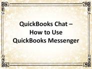 QuickBooks Chat – How to Use QuickBooks Messenger?