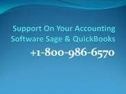 Support On Your Accounting Software Sage & QuickBooks
