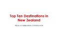 Top Ten Destinations in New Zealand PowerPoint PPT Presentation