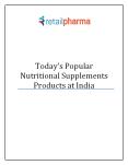 Today's Popular Nutritional Supplements Products at India