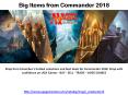 Big Items from Commander 2018