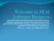 Welcome to MLM Software Company in India