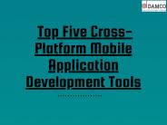  Top Five Cross-Platform Mobile Application Development Tools