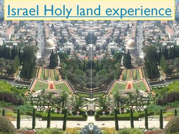 Israel Holy land Tours