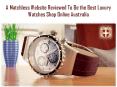 Luxury watches shop online australia PowerPoint PPT Presentation