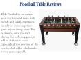 Foosball Table PowerPoint PPT Presentation