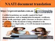 NAATI document translation