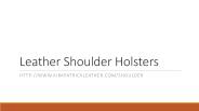 Leather Shoulder Holster