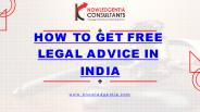 How to get free legal advice in India (1)