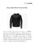 Classy Jackets Never Go Out of Style PowerPoint PPT Presentation