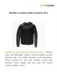 Benefits of Jordan Leather Jacket for Men PowerPoint PPT Presentation