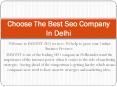 Hire the Top Leading SEO Company in Delhi for White Hat SEO PowerPoint PPT Presentation