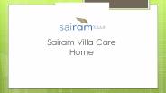 Elderly Care Home London