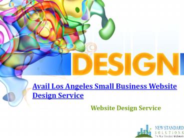 Avail Los Angeles Small Business Website Design Service