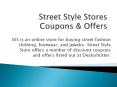 street style store offers