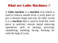 Lathe Machine Manufacturers PowerPoint PPT Presentation