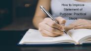 How to Improve Statement of Purpose