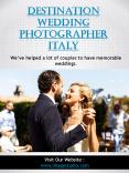 Destination wedding photographer in Italy PowerPoint PPT Presentation